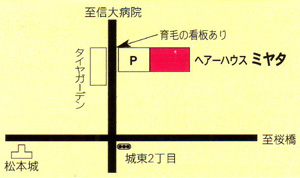 美容室ヘアハウス・ミヤタの地図